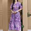 Aawari Women Cotton Printed Knot Dresses / Western Wear / Maxi Dresses