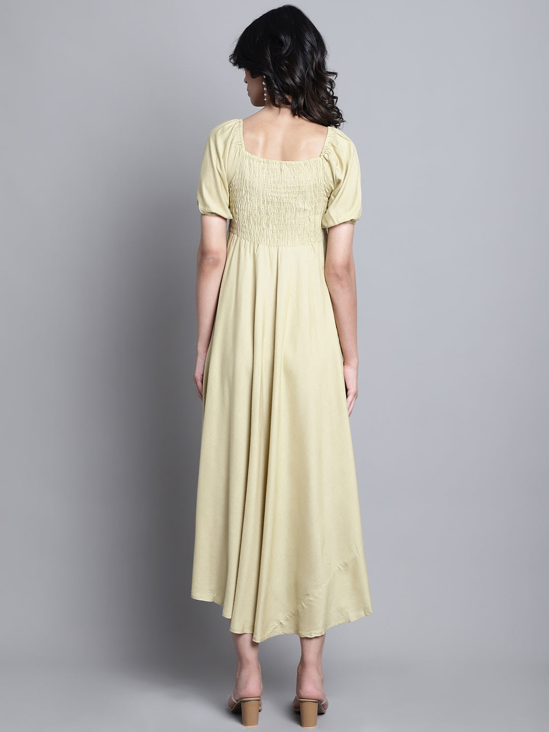 Aawari Women Rayon Solid Elegant Dresses / Maxi Dresses / Western Wear