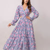 Aawari Women Chanderi Floral Printed Dresses / Western Wear