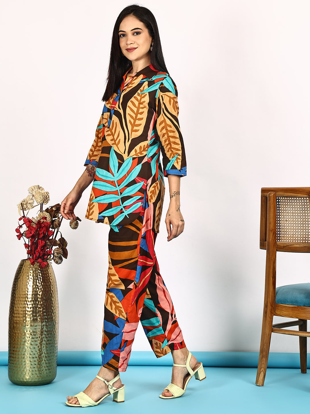 Aawari Cotton Unique Printed Co-ord Sets / Western Wear
