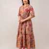 Aawari Women Cotton Printed Knot Dresses / Maxi Dresses / Western Wear