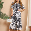 Aawari A-Line Rayon Printed Knot Dresses / Maxi Dresses / Western Wear