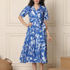 Aawari Ocean Sketch Cotton Dresses / Western Wear