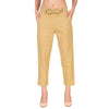 Aawari's Women Cotton Solid Belt Pants