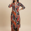 Women's Printed Cotton Kurta and Palazzo Set - Suit Sets