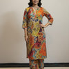 Women's Vibrant Abstract Print Cotton Suit Sets - Multicolor